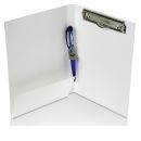 Klemmmappe A5 aus Karton mit Stifthalter und Blockklammer