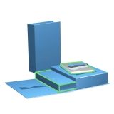 Buch-Box mit CD/DVD-Inlay und Schuberfach für Ordner