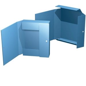 Box mit Magnetverschluss bis 30mm Füllhöhe, Seitenklappe 1 Magnet