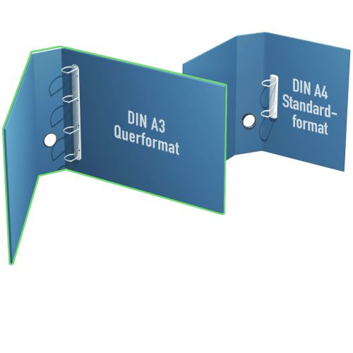 Ordnerformat DIN A3 quer bis 35mm Füllhöhe