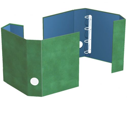 Ordnerbox, bis 45 mm Füllhöhe, mit Bezugstoff z. B. Gewebe oder Samt